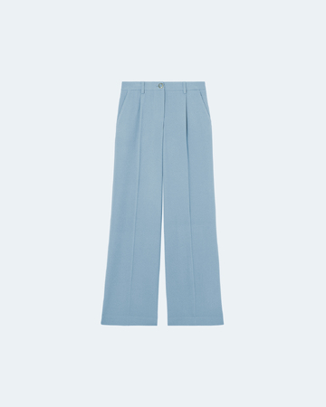Pleyel pants Sky blue fluid crepe pants ZAPA