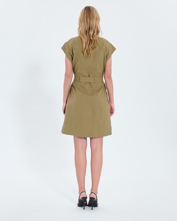 Rosen dress Khaki shirt dress ZAPA