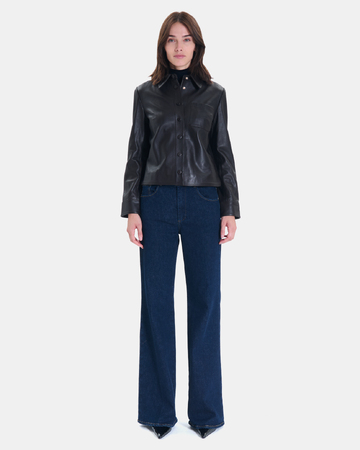 Conie Shirt Chocolate leather shirt ZAPA