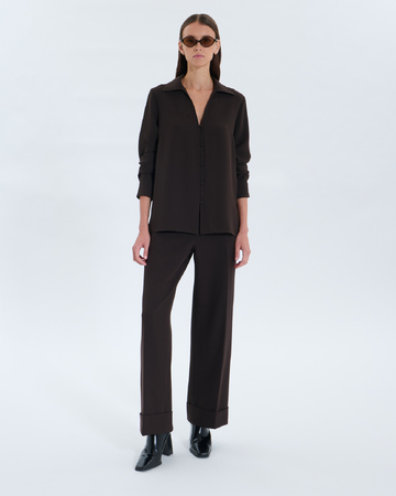 Carma Shirt Carma Shirt Chocolate ZAPA