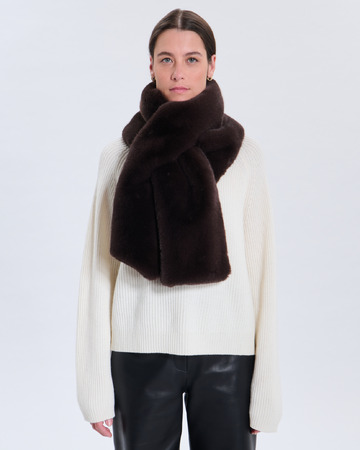Eliane Scarf Eliane Scarf Chocolate ZAPA