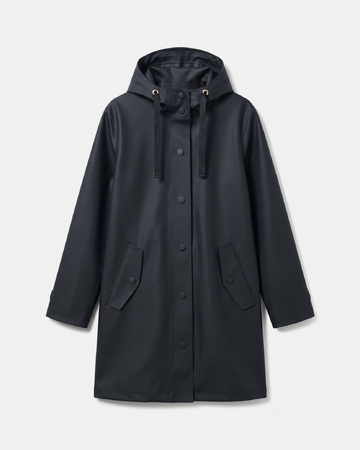 Travia Trench black waterproof trench coat ZAPA