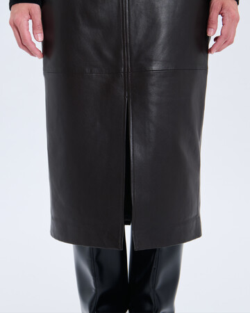 Jala Skirt Jala Chocolate Leather Skirt ZAPA