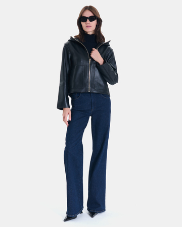 Marjo coat Short black jacket ZAPA