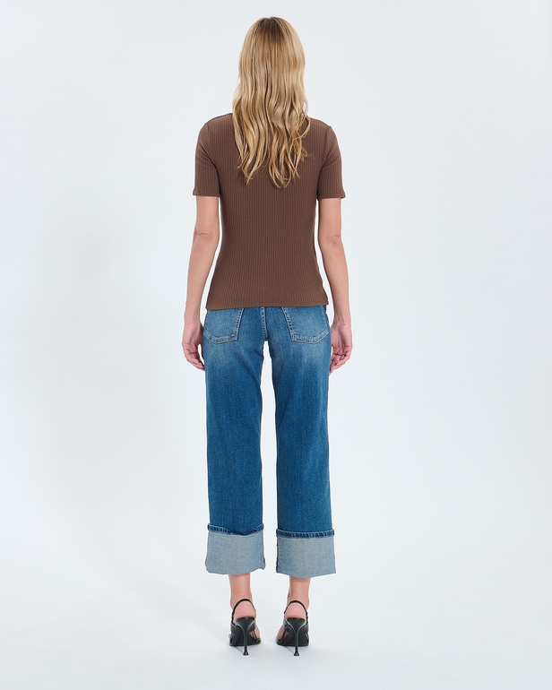 Top Toyan Chocolate fitted top ZAPA