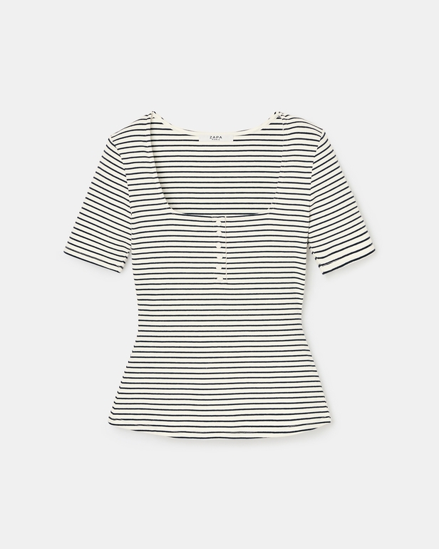 Top Toyan Striped fitted top ZAPA