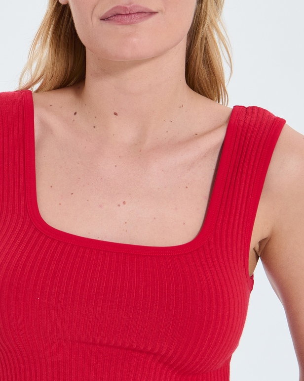 Top Torride Red knit tank top ZAPA