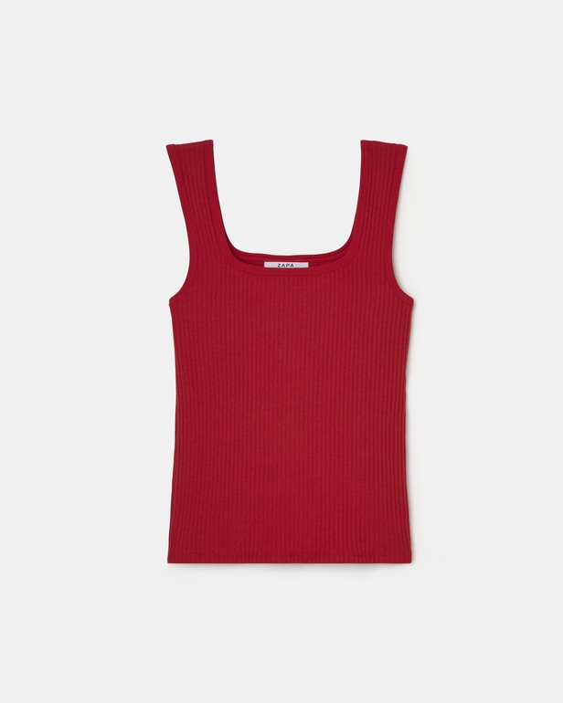 Top Torride Red knit tank top ZAPA
