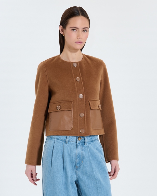 Valine Jacket Short camel jacket ZAPA