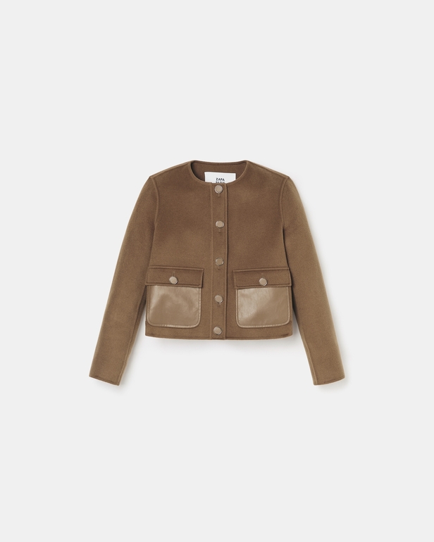 Valine Jacket Short camel jacket ZAPA