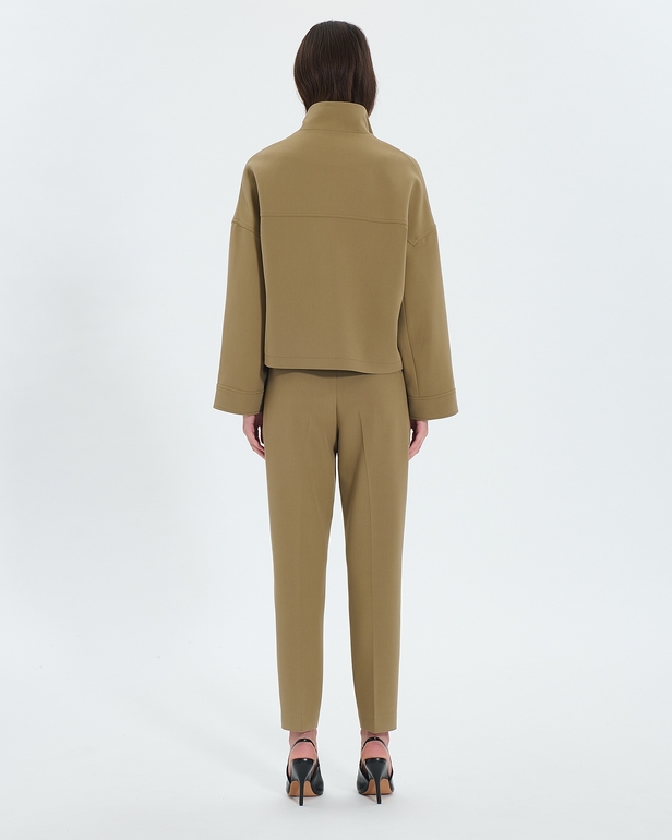 Vahite Jacket Short khaki jacket ZAPA