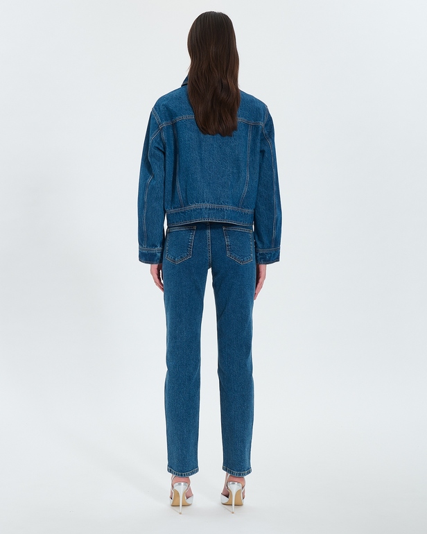 Monge jacket Baby blue denim jacket ZAPA