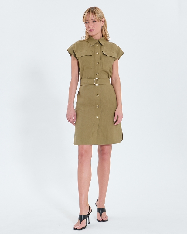 Rosen dress Khaki shirt dress ZAPA