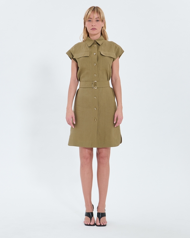 Rosen dress Khaki shirt dress ZAPA