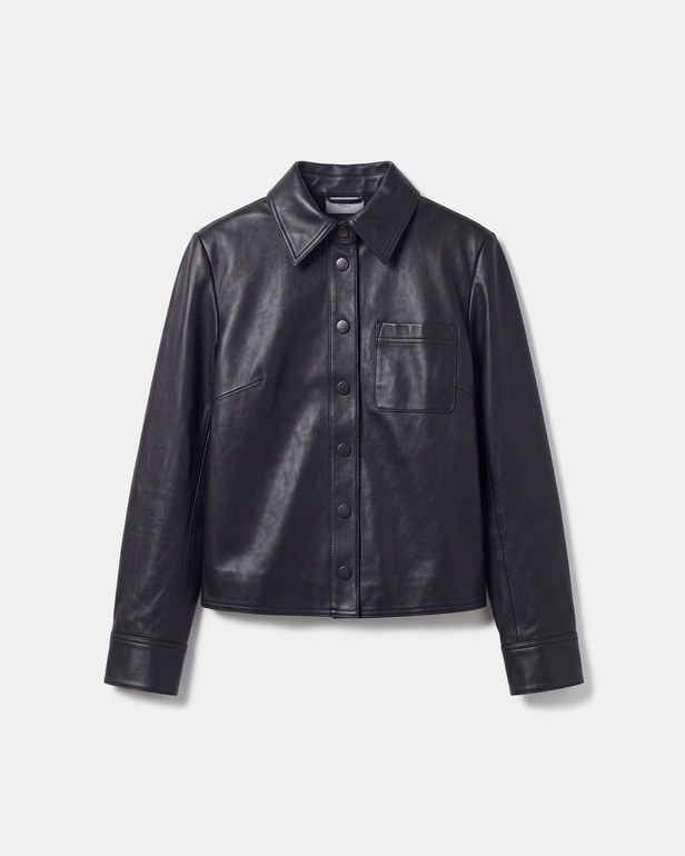 Conie Shirt Chocolate leather shirt ZAPA