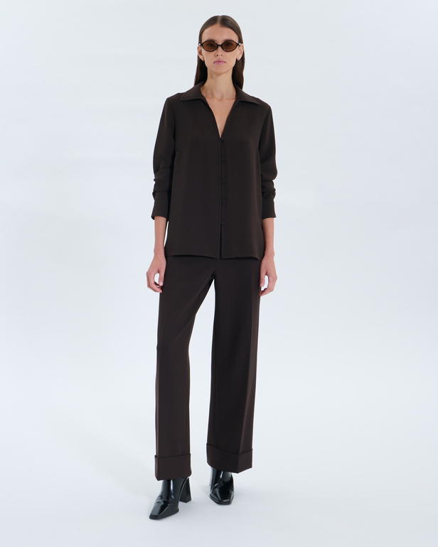 Carma Shirt Carma Shirt Chocolate ZAPA
