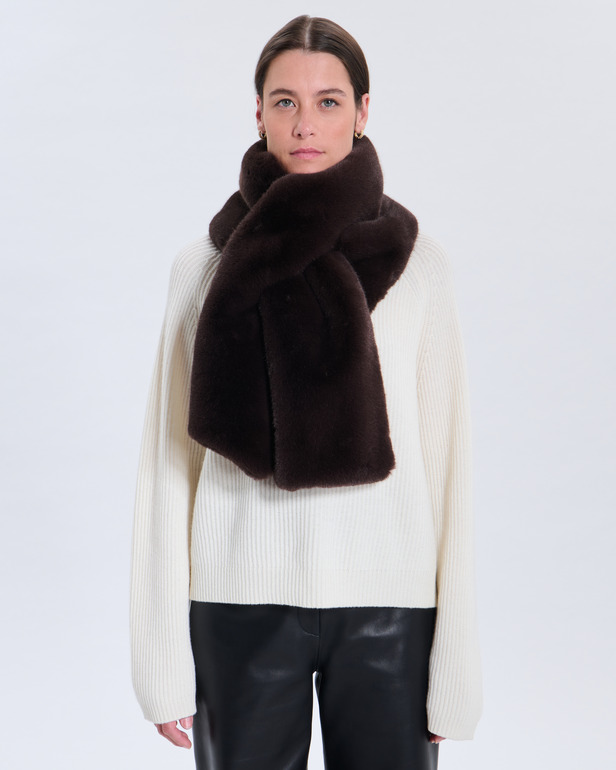 Eliane Scarf Eliane Scarf Chocolate ZAPA