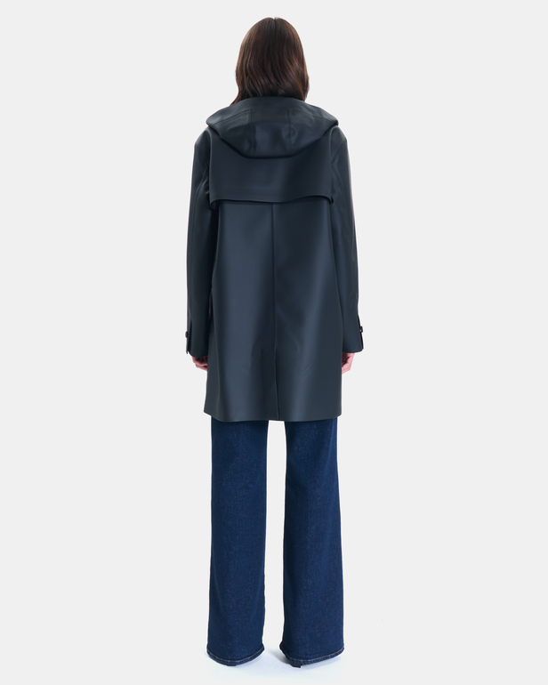 Travia Trench black waterproof trench coat ZAPA