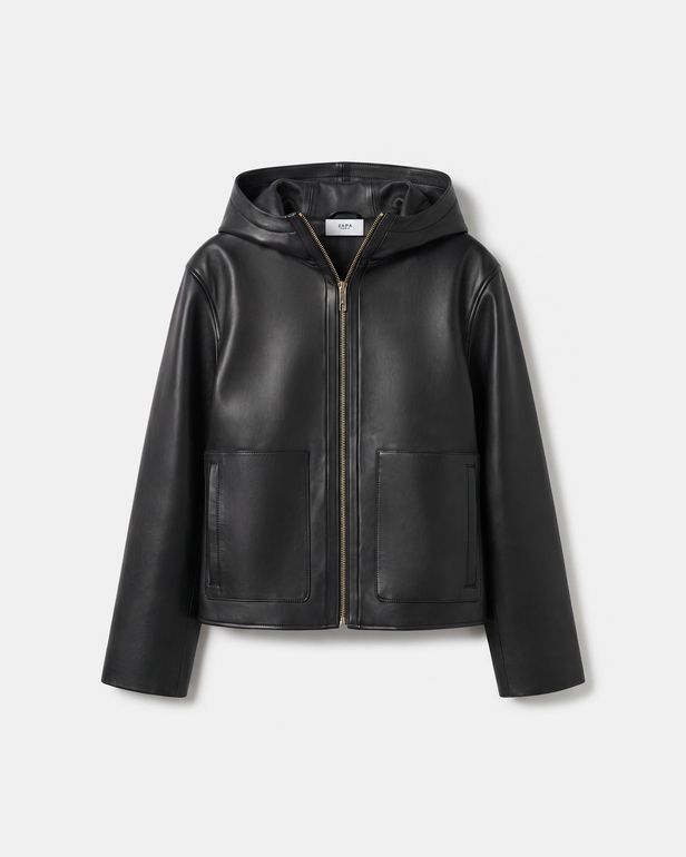 Marjo coat Short black jacket ZAPA