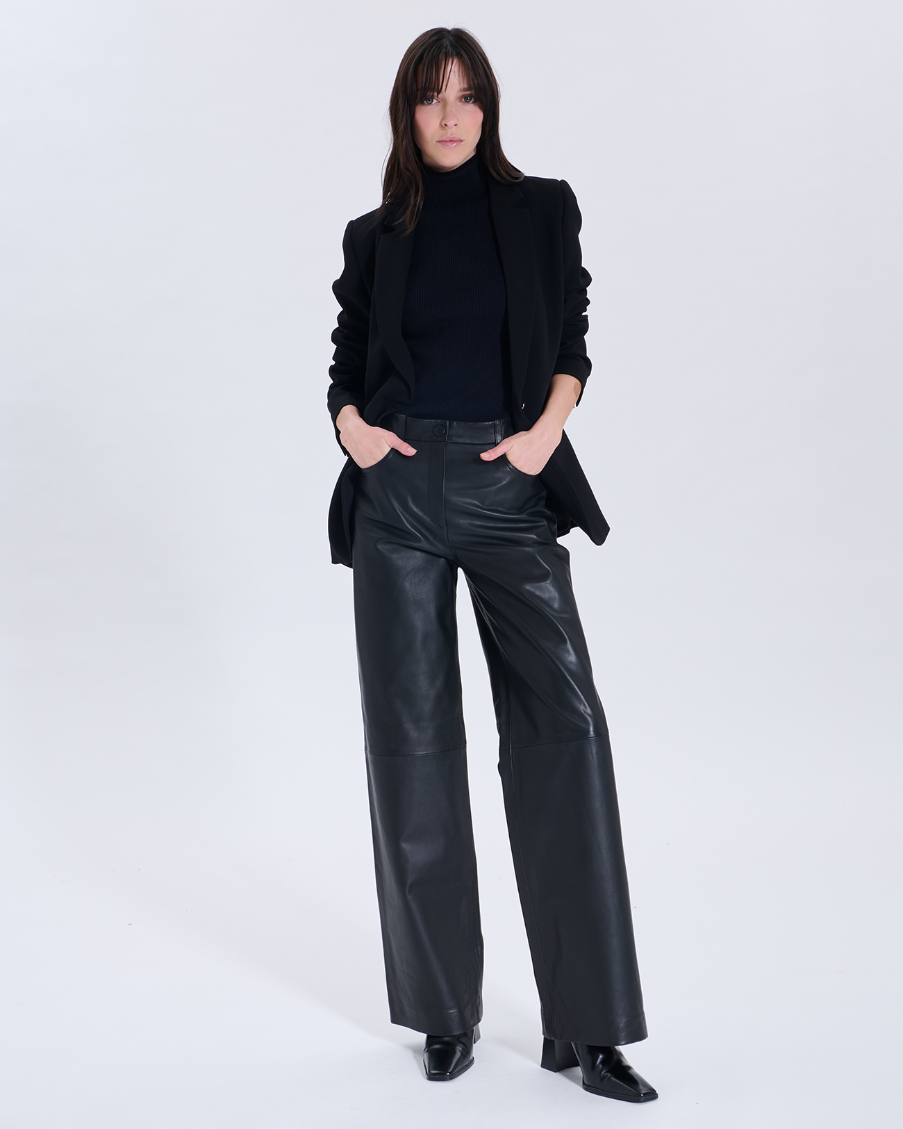 Priscille Pants Priscille Black Leather Pants ZAPA