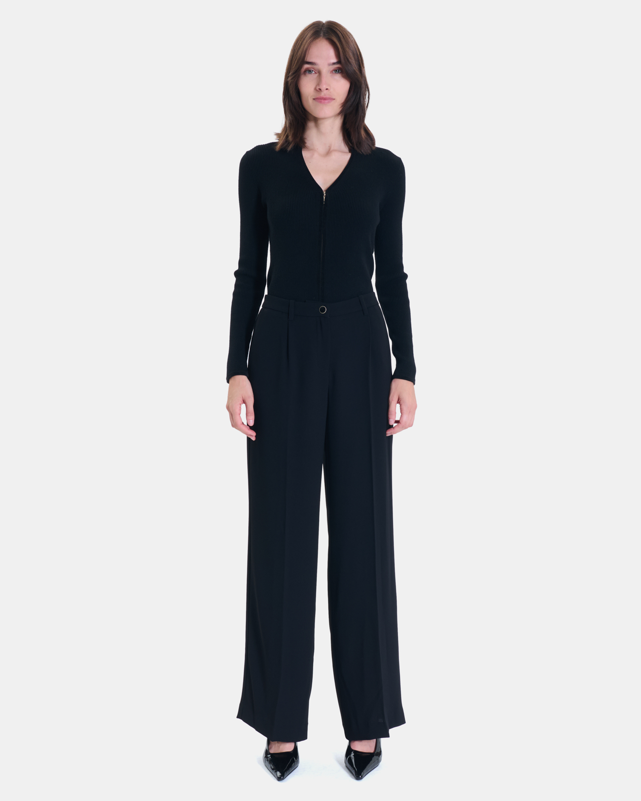 Pleyel trousers black wide-leg trousers ZAPA