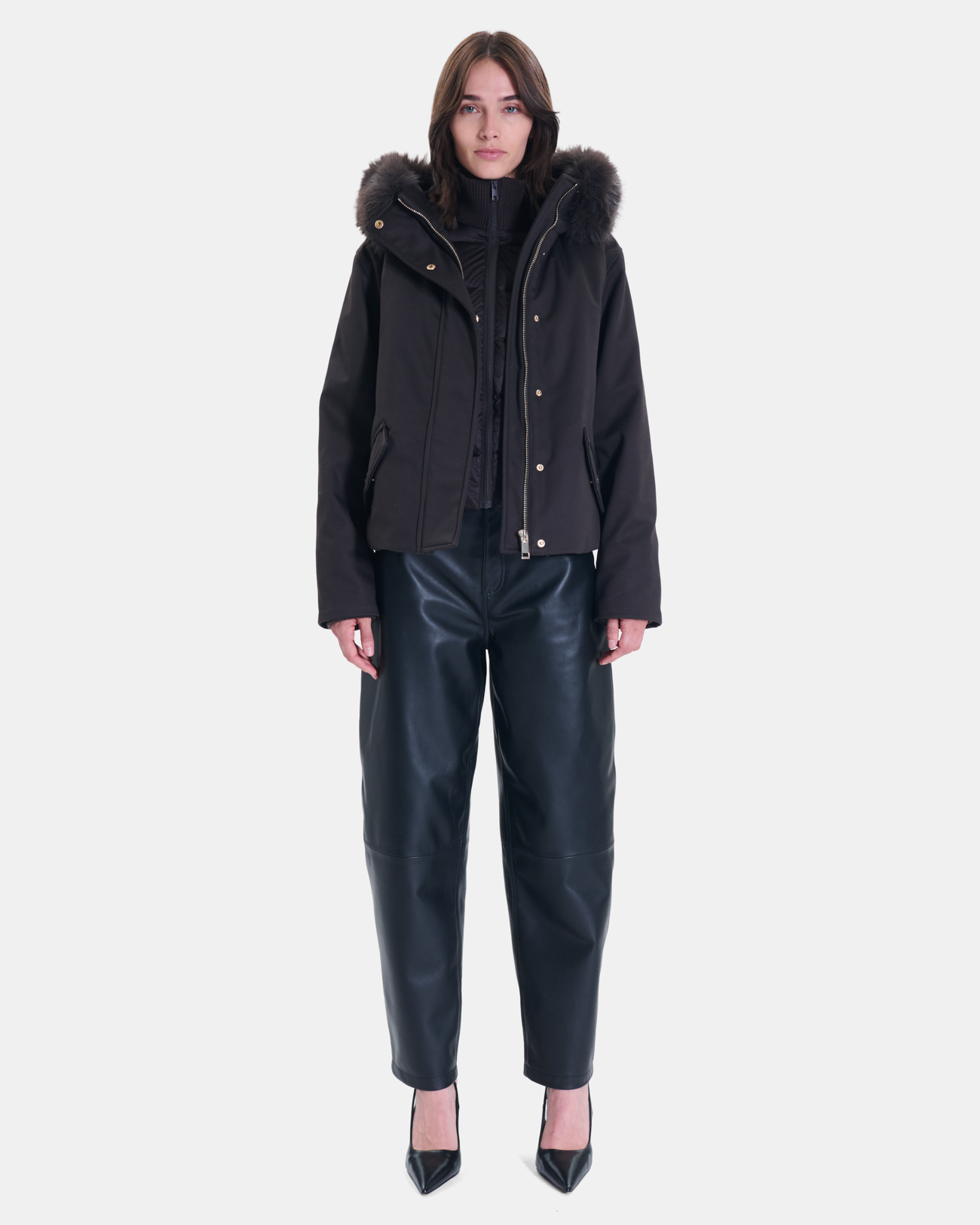 Parka Paia Chocolate short parka ZAPA