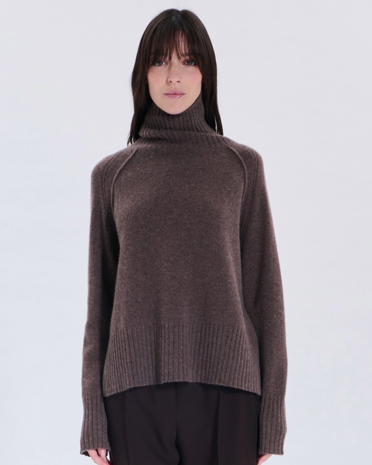 Nefeli Sweater Nefeli hazelnut cashmere sweater ZAPA