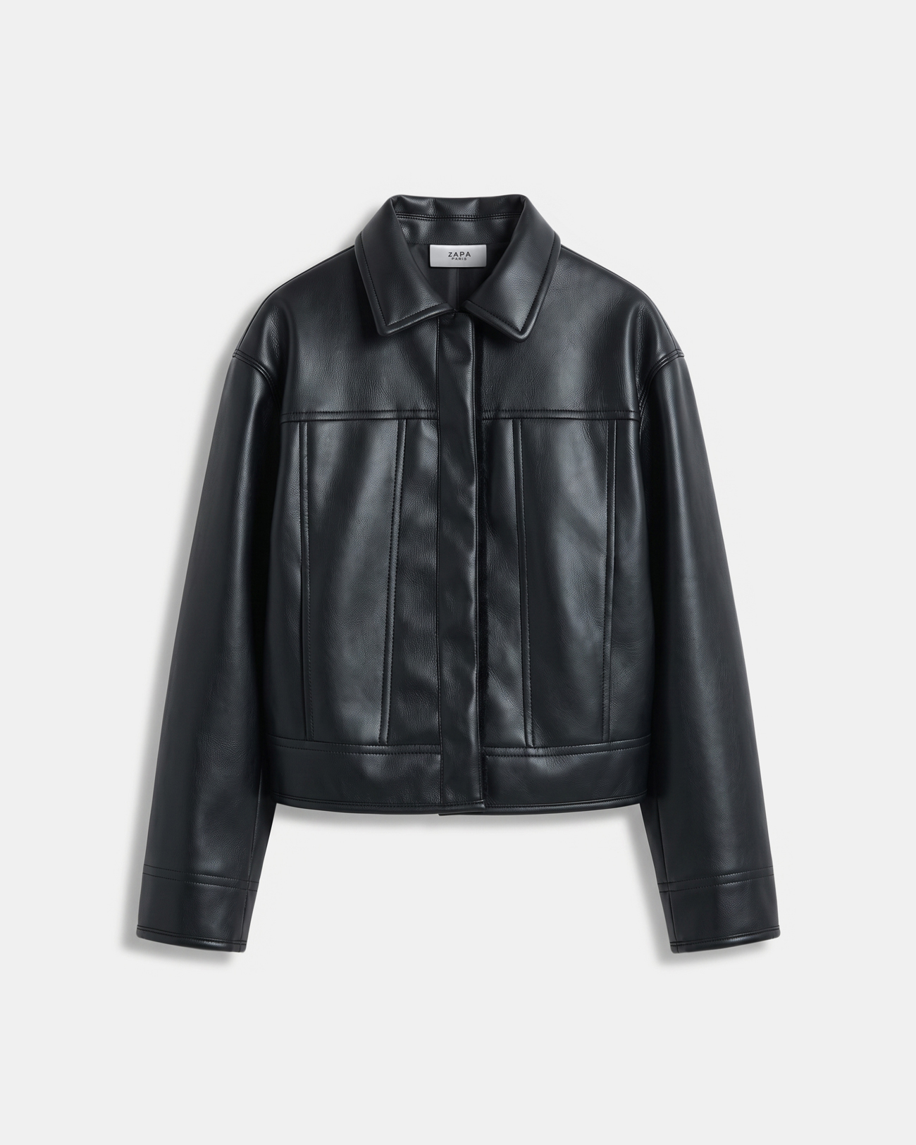 Monge Jacket Reversible short jacket in black faux fur ZAPA