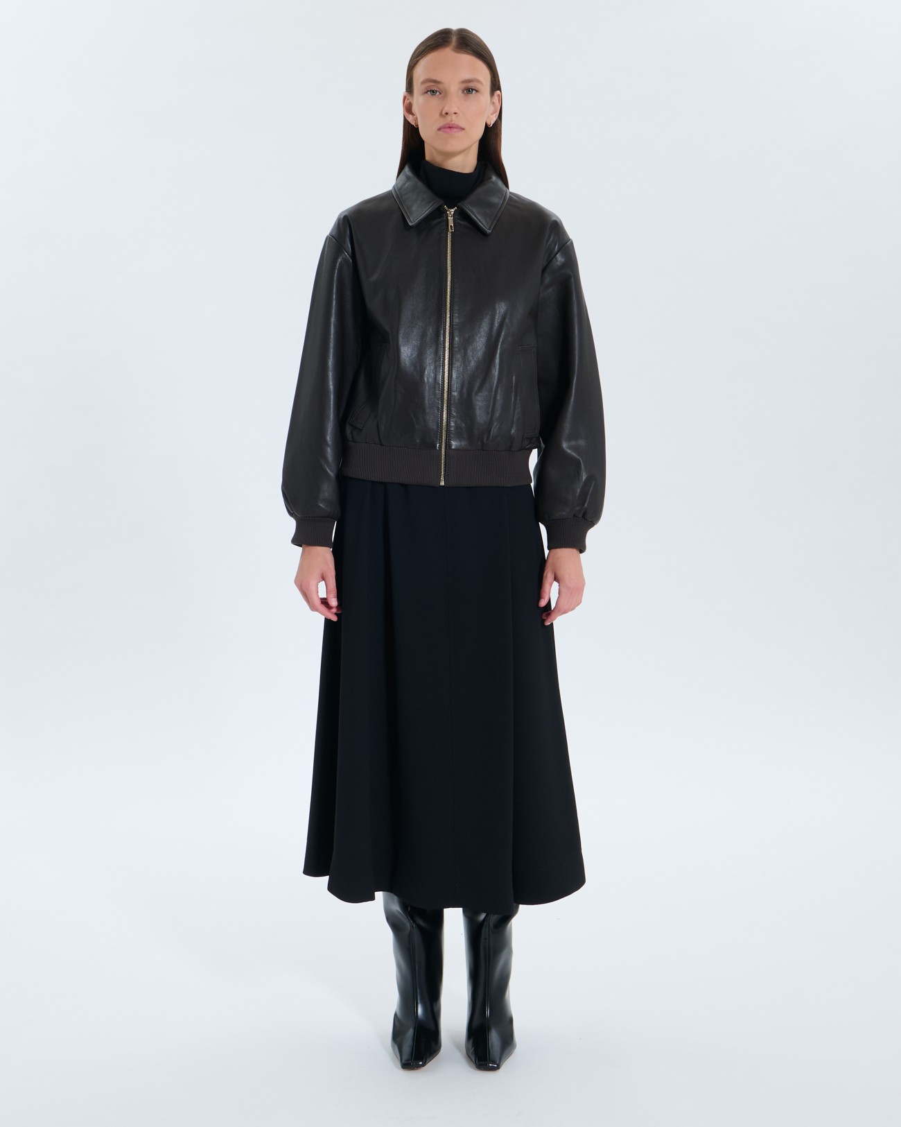 Virgile Jacket Virgile Chocolate Leather Jacket ZAPA
