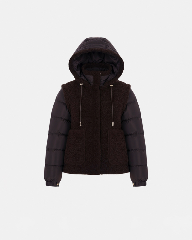 Modesta Puffy jacket Modesta Puffy jacket Chocolate ZAPA