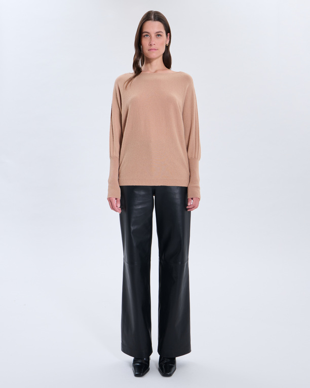 Penseeboat Sweater Penseeboat camel cashmere sweater ZAPA