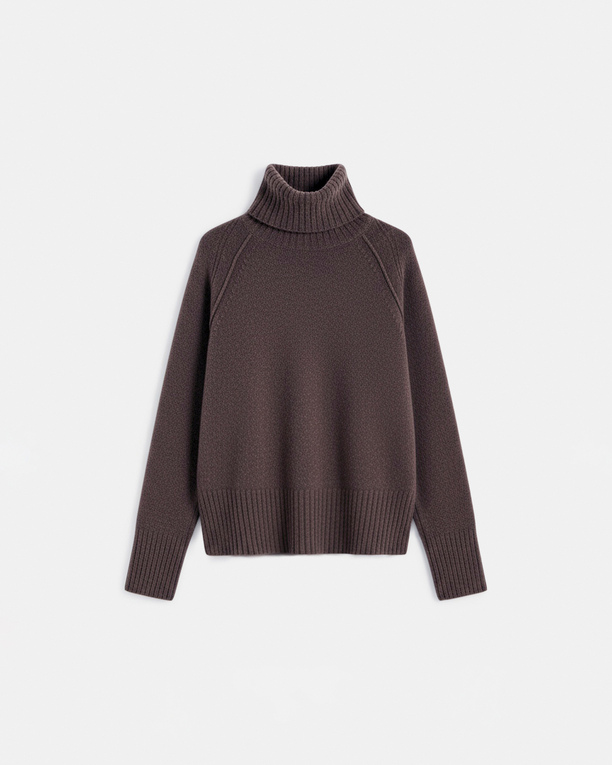 Nefeli Sweater Nefeli hazelnut cashmere sweater ZAPA