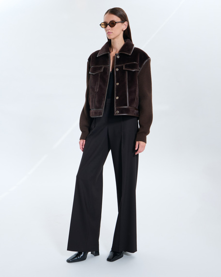 Majda coat majda coat chocolate zapa