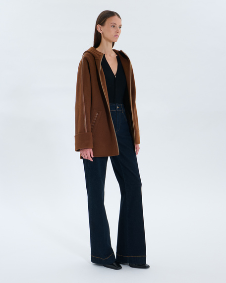 Malya coat malya coat tobacco zapa
