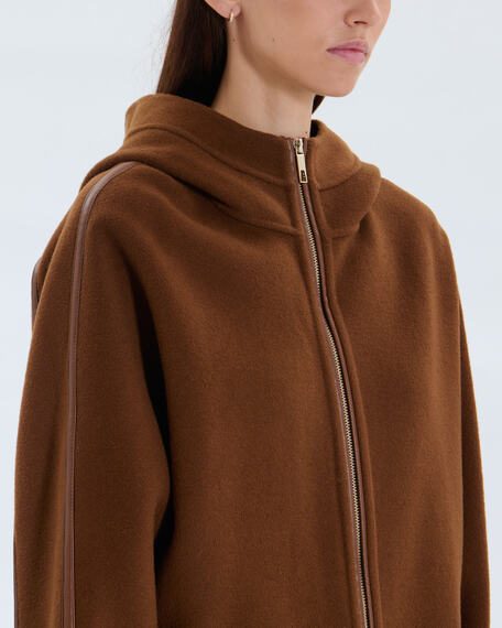 Malya coat malya coat tobacco zapa