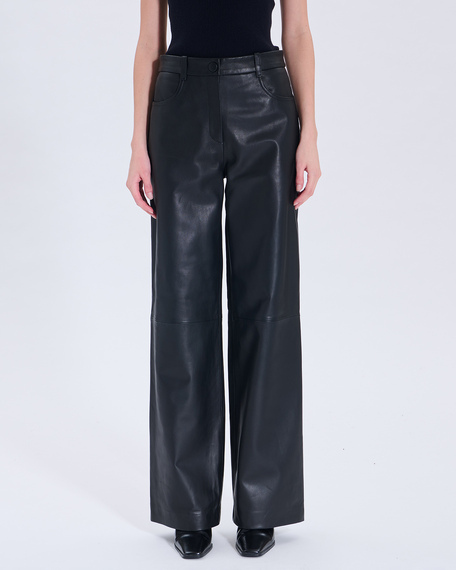 Priscille pants priscille black leather pants zapa