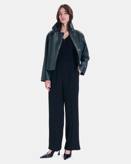 Pleyel trousers black wide-leg trousers zapa