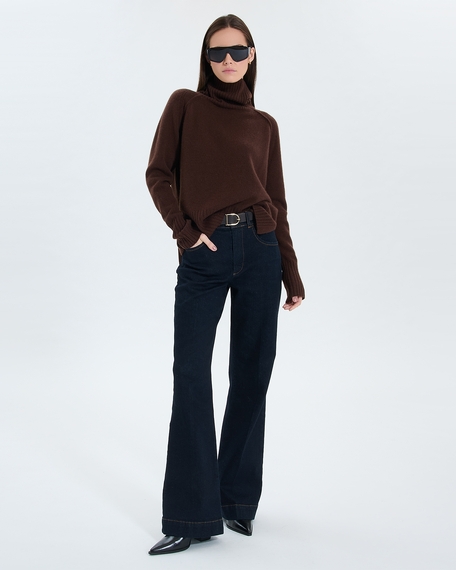 Nefeli sweater nefeli chocolate cashmere sweater zapa