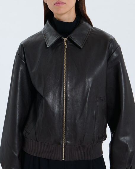 Virgile jacket virgile chocolate leather jacket zapa