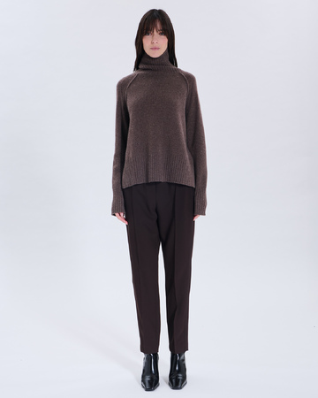 Nefeli Sweater Nefeli hazelnut cashmere sweater ZAPA