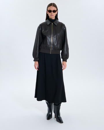Virgile Jacket Virgile Chocolate Leather Jacket ZAPA
