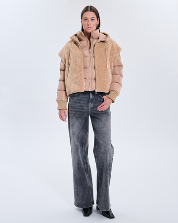 Marguerite Puffy jacket Marguerite Puffy jacket Camel ZAPA
