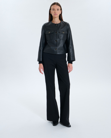 Volia Jacket Volia Black Leather Jacket ZAPA