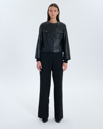 Volia Jacket Volia Black Leather Jacket ZAPA