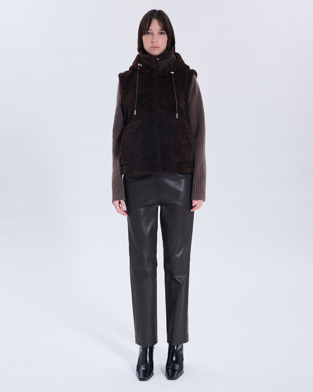 Modesta Puffy jacket Modesta Puffy jacket Chocolate ZAPA