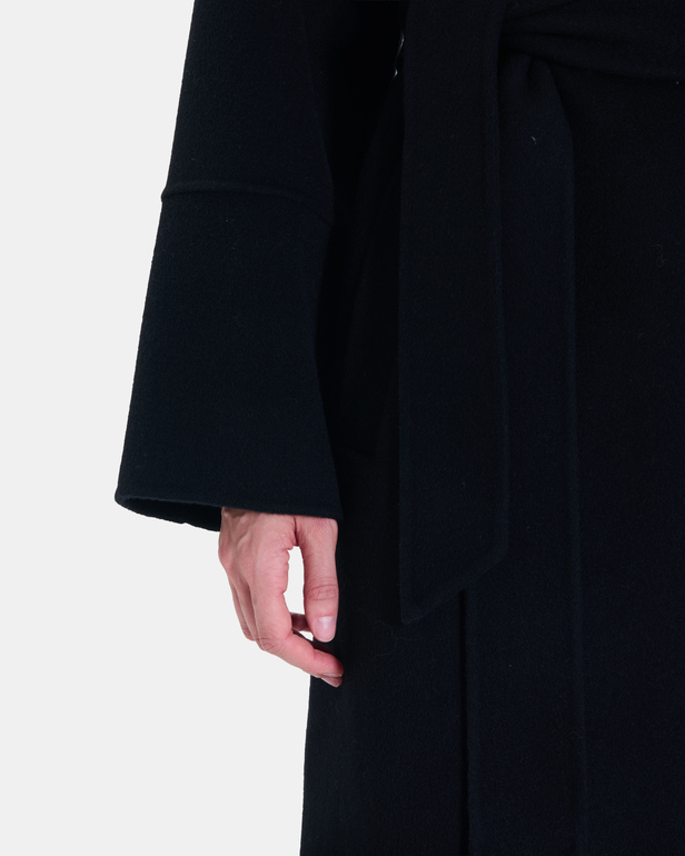 Mada Coat Long black wool coat ZAPA