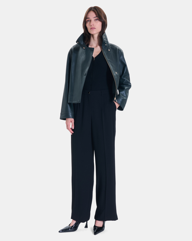 Pleyel trousers black wide-leg trousers ZAPA