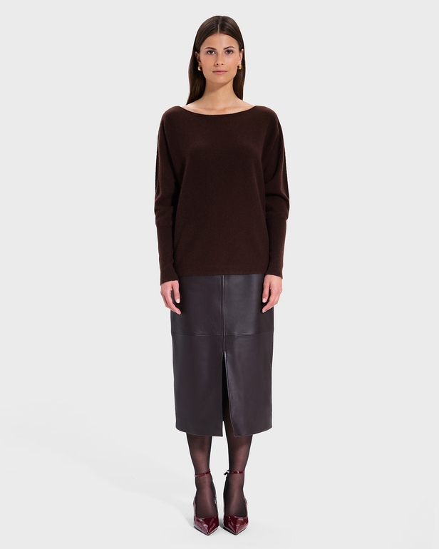 Penseeboat Sweater Penseeboat chocolate cashmere sweater ZAPA