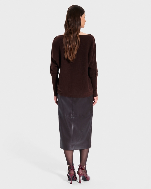 Penseeboat Sweater Penseeboat chocolate cashmere sweater ZAPA