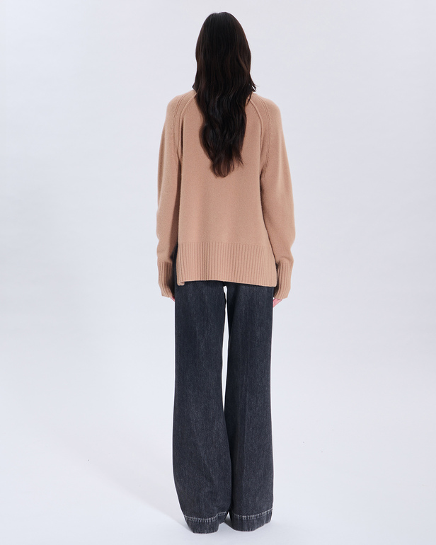 Nefeli Sweater Nefeli Camel cashmere sweater ZAPA